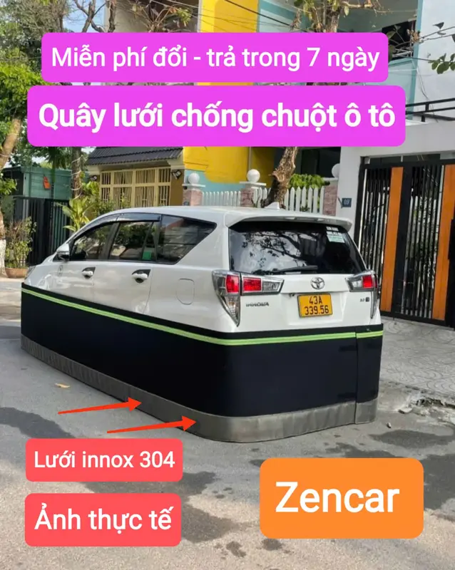[Chính Hãng] Quây lưới Chống chuột ô tô, bạt chuột ô tô xe 4 chỗ, 5 chỗ, 7 chỗ 2