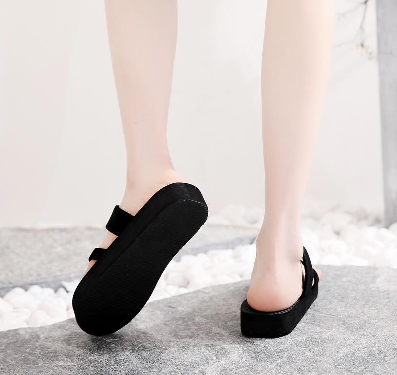 Dép xỏ ngón nữ đế xốp 3cm, quai nhung siêu nhẹ 6