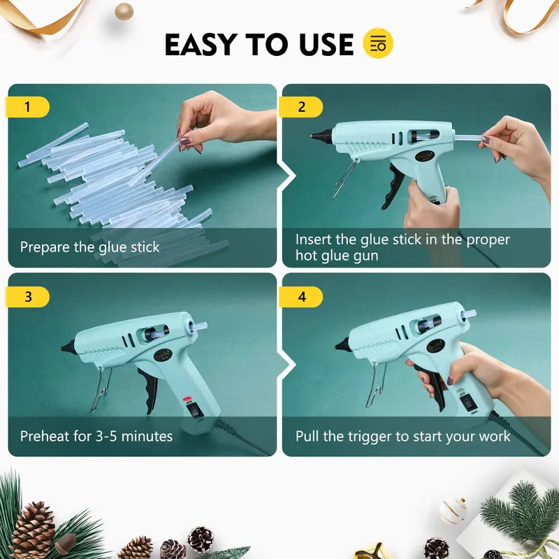 Hot Melt Glue Stick, 7*100mm Hot Glue Stick, DIY Adhesives, Homemade Holiday Gifts, Furniture Restoration, Adhesives 5