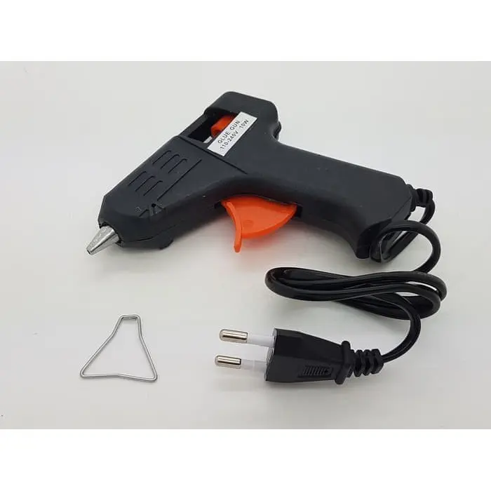 Hot Melt Glue Gun 20 Watt Lem Tembak Mini 20 W 20W Alat Lem Stick Kerajinan Tangan Pita Kain 3