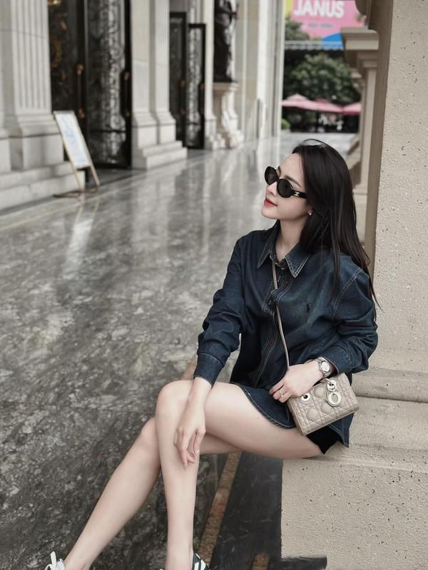 Áo Sơ mi Jean bò denim thêu màu xanh đậm có Bigsize - Top áo sơ mi cho Nữ Women