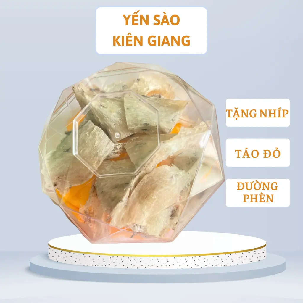 100g Chân Yến thô to nhiều sợi ít sợi ít lông ( kèm nhíp + táo + đường phèn) Tự nhiên Tự nhiên cùi sò mai sấy khô