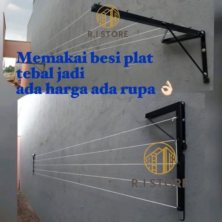 Jemuran Lipat Besi Hollow TEBAL