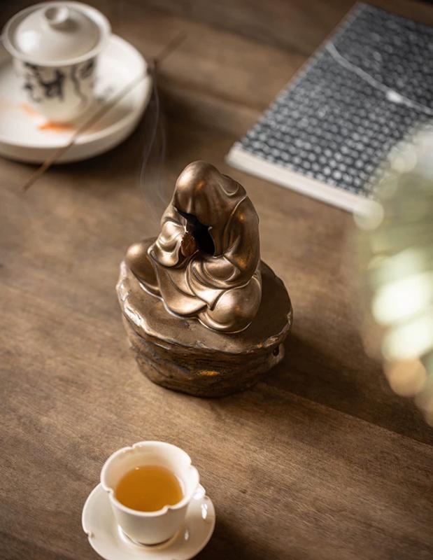 Tượng Xông Trầm Tịnh Tâm An Nhiên Decor Phòng Trang Trí Nhà Decor tuong  phattrangtri non  bộ tượng  giáng đồ phong 7