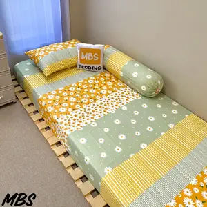 200X200 TINGGI 20 & 30 / SPREI DOUBLE KARET ANTI GESER AESTHETIC | FREE 2 SARUNG BANTAL & 2 SARUNG GULING