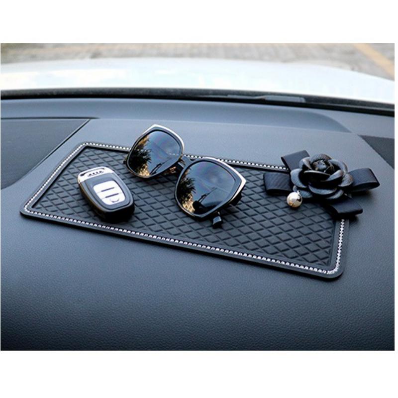 Antiselip Dashboard Mobil DAD Bunga Passion Flower Daisy Premium Import BESAR 29.5 x 15cm 2