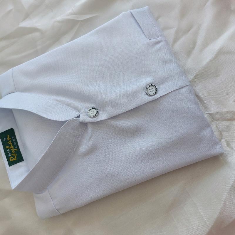 Lembut Baju koko madinah Alfa reyhan / taqwa katun madinah / kerah sanghai / baju koko habib Polos Dewasa Muslim Mewah Pria 3