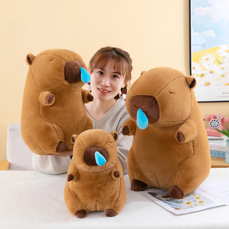 Kapibala  Gấu Bông Chuột Lang Nước Sổ Mũi Cảm Cúm Hot Trend Capybara Thú Bông Thú Nhồi Bông Toy Đồ Chơi Không Phát Phát Nhạc