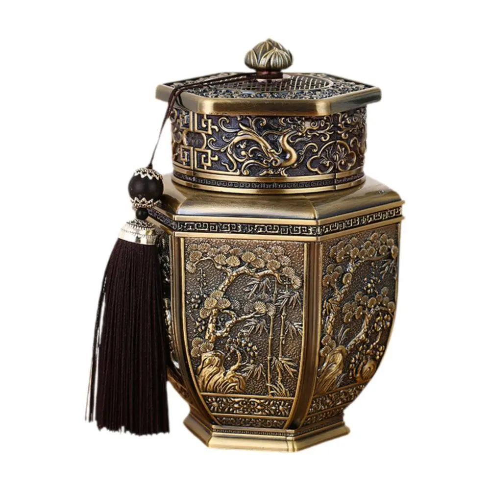 Pet Memorial Urn Loss Pet Remembrance Gift Metal Creative Cremation Urn Memorial Gift Retro for Kitten Dog Puppy Cat Kitty