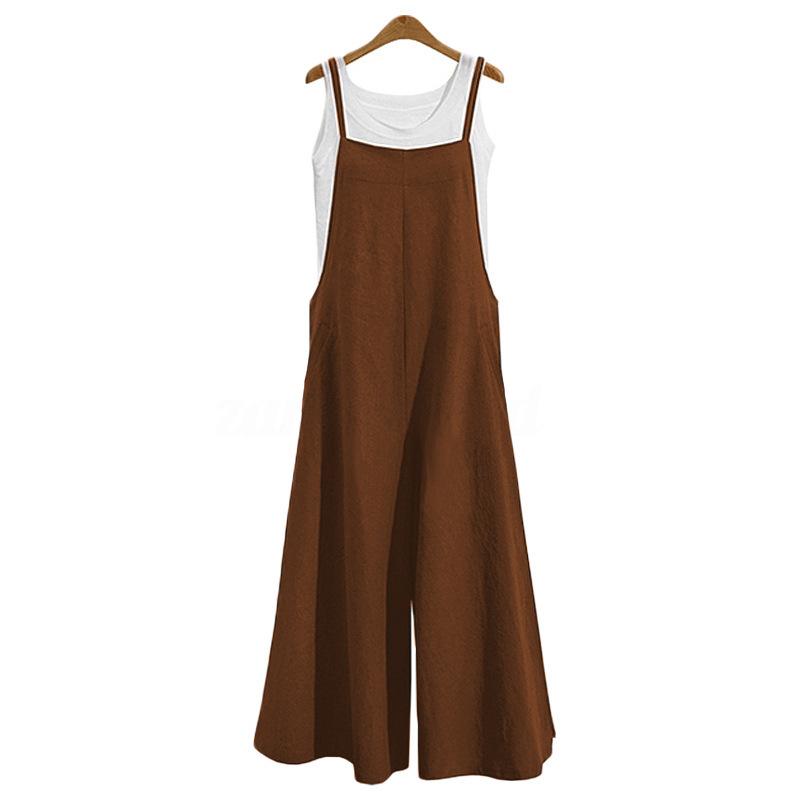 Product Introduction of 2024 new beautiful women's loose jumpsuit, casual jumpsuit Overalls Lady Basic Fitted Minimalist Sleeveless Womenswear Lingerie Comfort 14