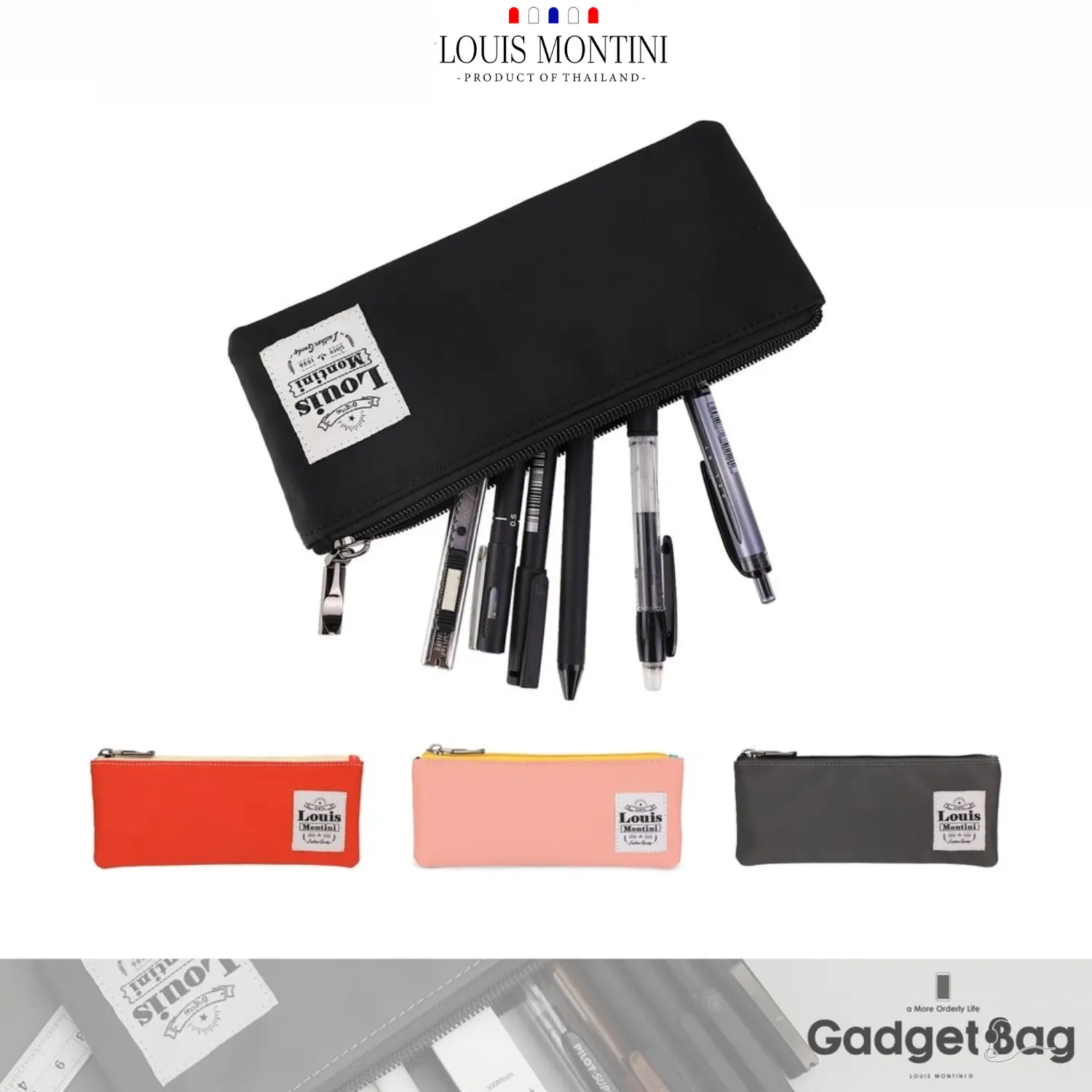 Louis Montini (Túi tiện ích) Túi văn phòng phẩm Hộp đựng bút TML20