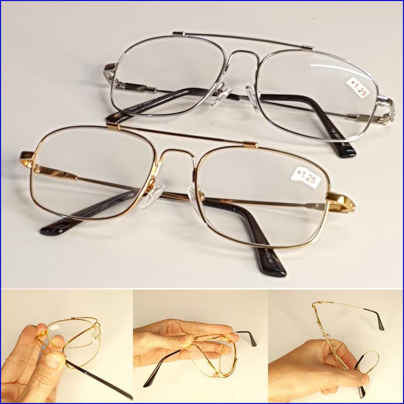 Kính lão gọng dẻo có độ 0.5 đến 4 độ cho người già kính viễn thị mắt Kính tròng thủy tinh Kính lão cho người lớn tuổi