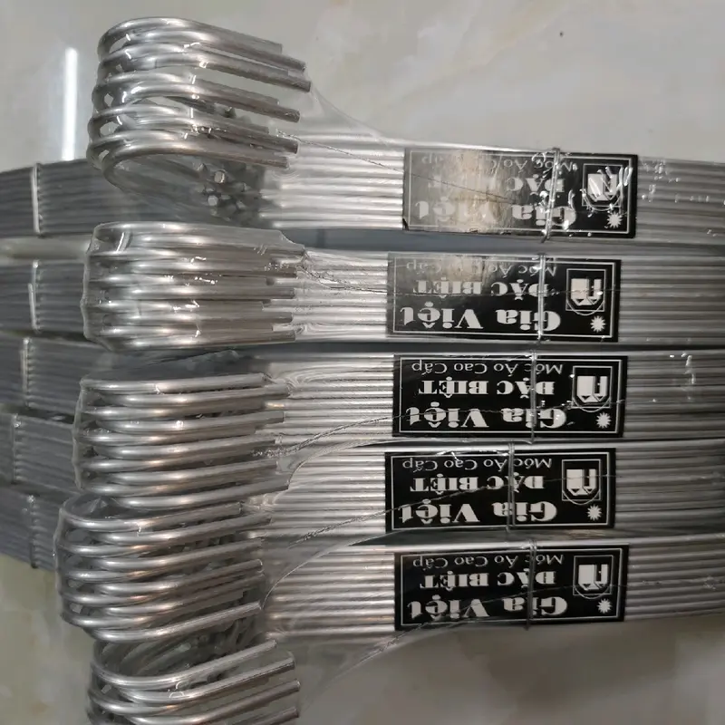 MÓC NHÔM ĐẦU TRÒN NHÃN MÀU ĐEN HIỆU GIA VIỆT HÀNG DẦY 3.6 ly chiều dai cay móc 40cm 4