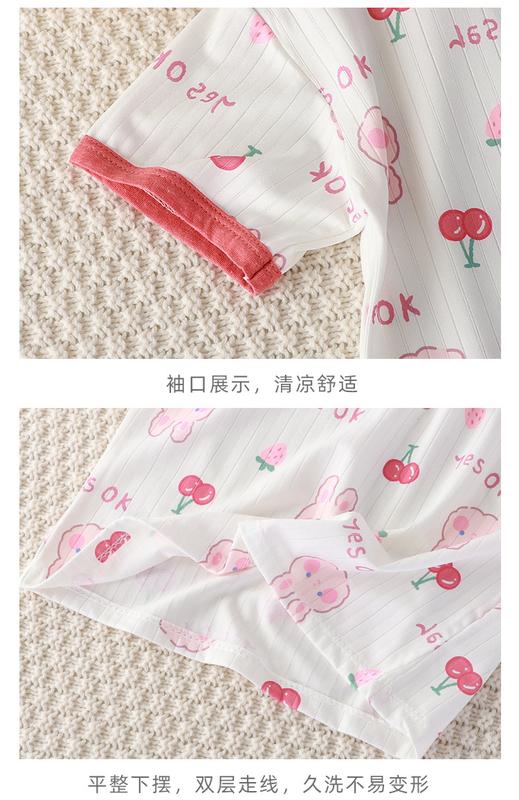 Product Introduction of Children's Short-Sleeved Suit Girls' Summer Clothes Thin Home Korean Style Children's Clothing Baby Boys' T-shirt Summer Clothes Wholesale 11