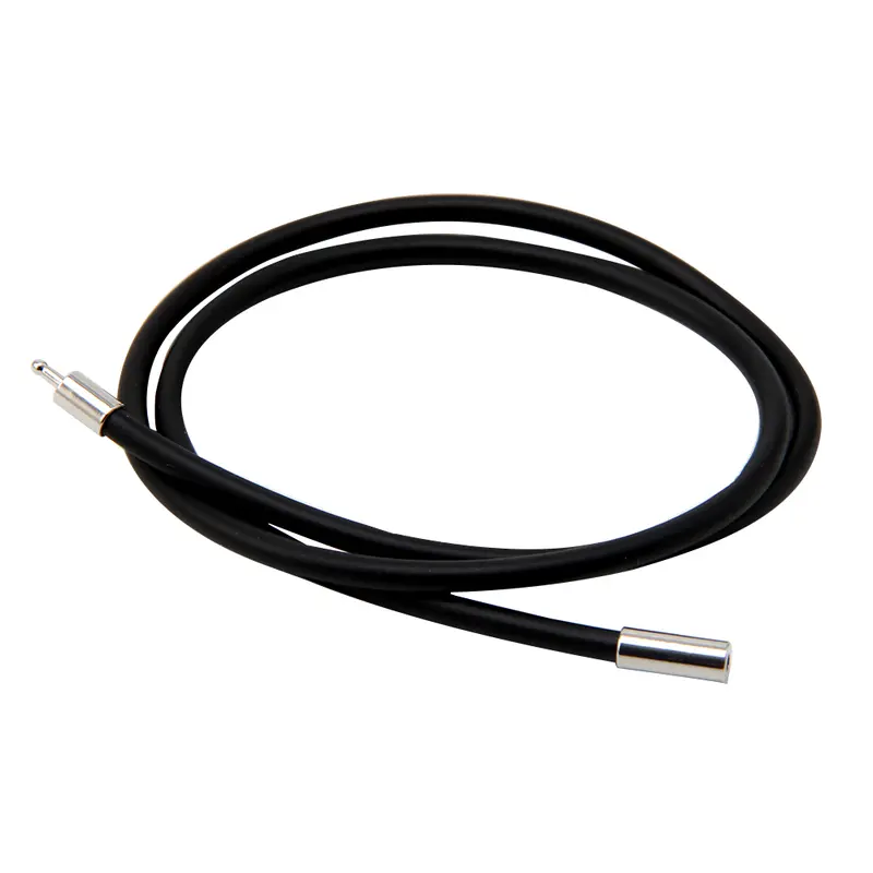 Vòng Cổ Dây Cao Su, Móc Cài Bằng Thép Không Gỉ Màu Đen 3Mm, Chiều Dài 18 Inch Women Voi 8