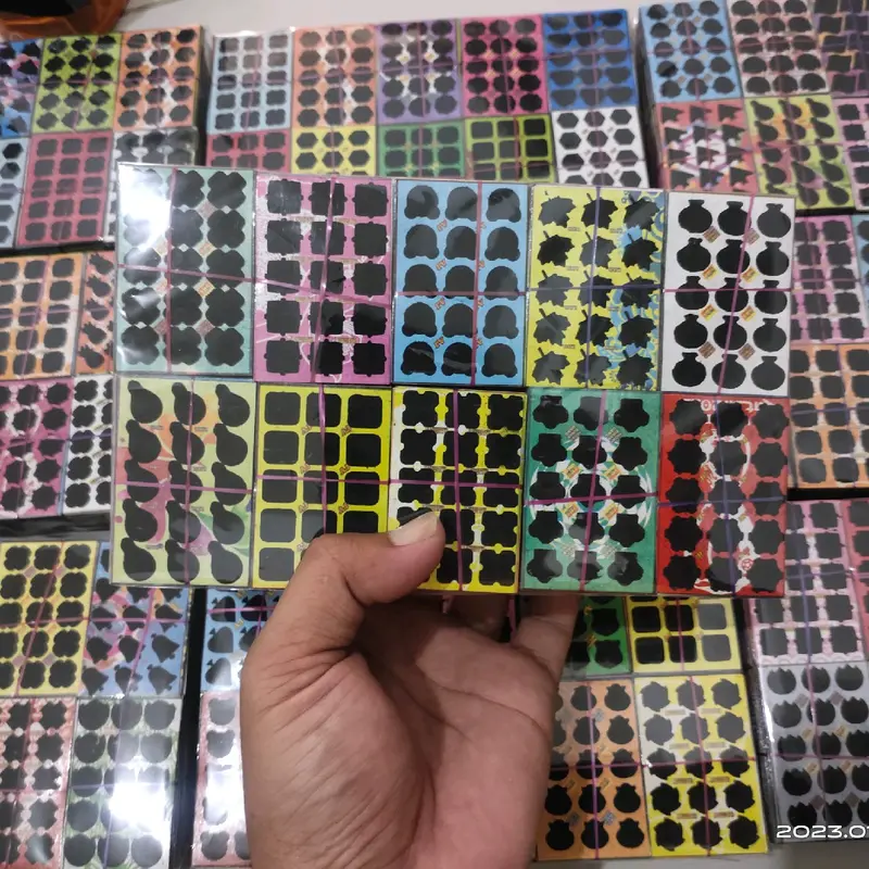 gosok gosok boom 15 titik 1500 kupon gosokokan tengkorak motif campur terbaru Kertas Game Permainan Toys 0