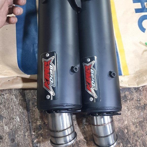 PÔ KING DRAG họng to GÂN WAVE/ RIM /SI TẶNG CỔ gắn cổ 27mm ấm uy lực