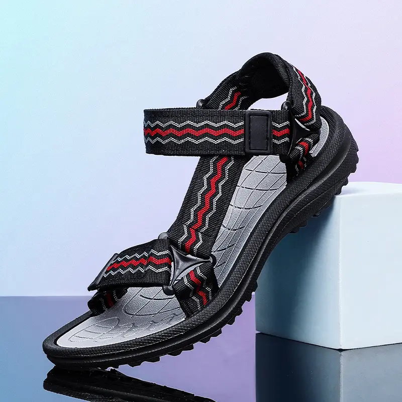 Children's sandals, new summer, for girls and boys, beach sports sandals, non-slip, soft sole, suitable for medium and large children, student shoes, 2024