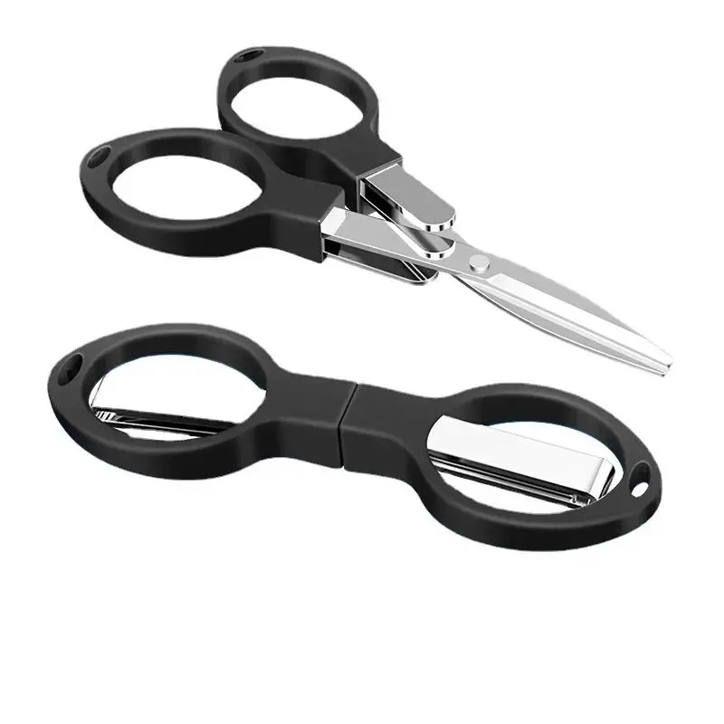 Carbon Steel Scissor Foldable Fishing Knot Braided Scissor Fishing Line Cutter Cutting Wire Fishing Tackle Tool