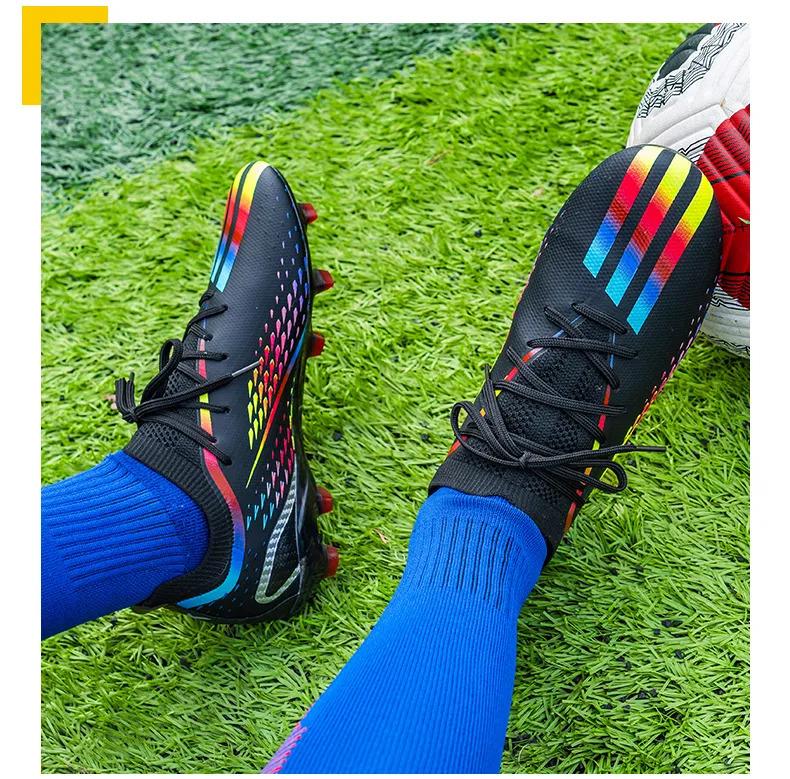 Product Introduction of Soccer shoes for men fashion sneakers football shoes century Cup same new Messi long spike broken nail professional football shoes sport running shoes big size 35-45 36