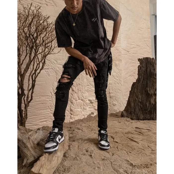 M1 batik patch - Black - Celana Jeans