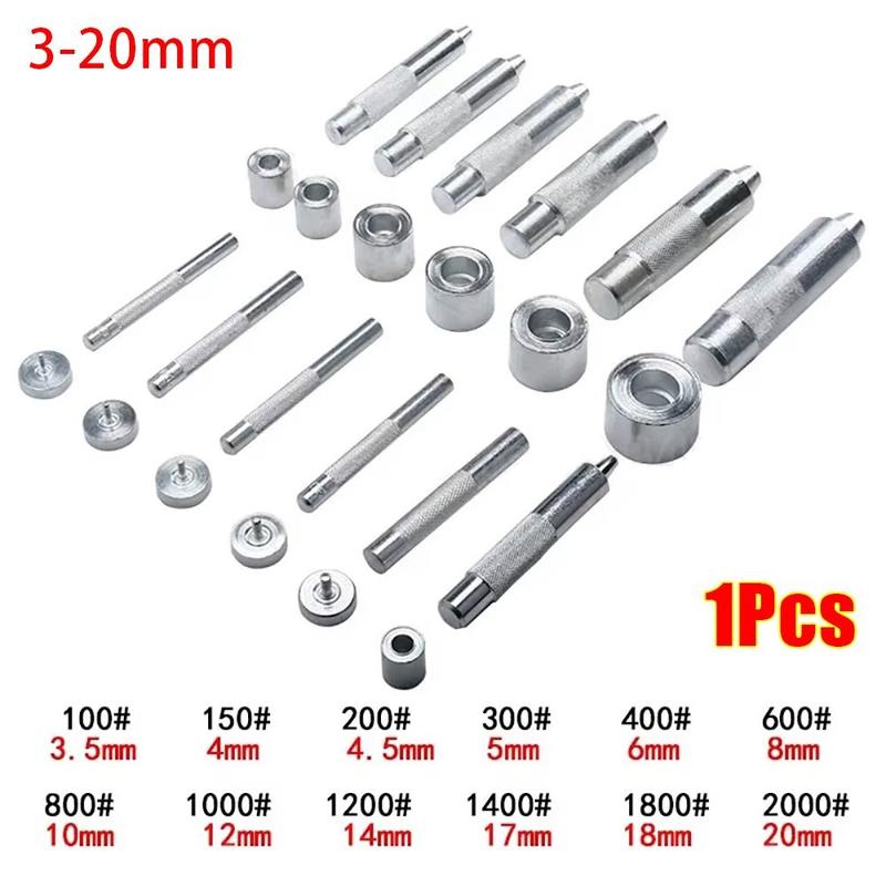 Product Introduction of Công cụ lắp mắt kính Thủ Công bền, 1 cái, Phụ kiện tự làm, Khuôn mắt kính kim loại và da, Khuôn thép carbon, Dụng cụ lắp Grommet 3-20mm 20