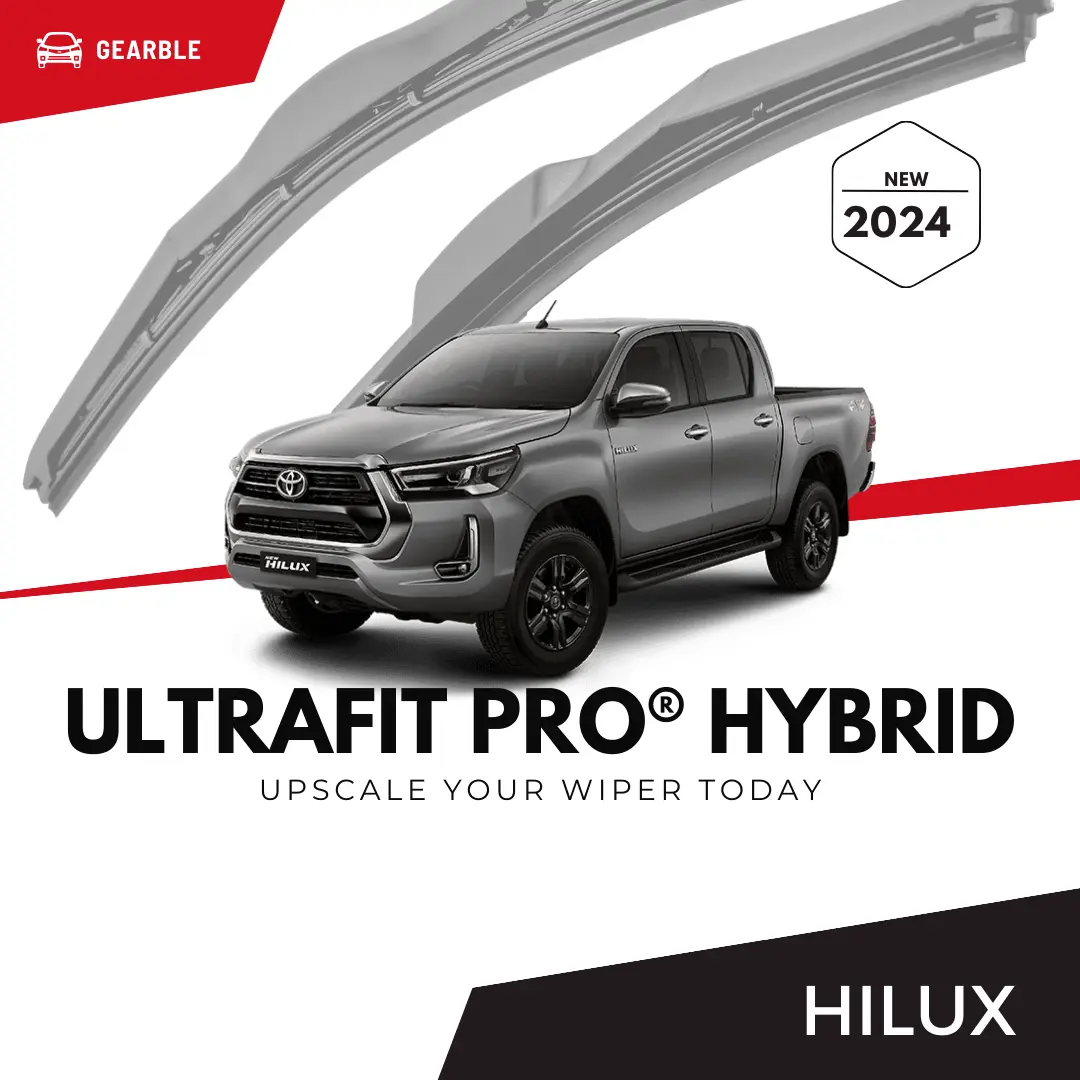 Premium Wiper Model Hybrid Mobil Hilux Wifer Karet Kaca Depan Hilux Car Windshield Blade 2Pcs
