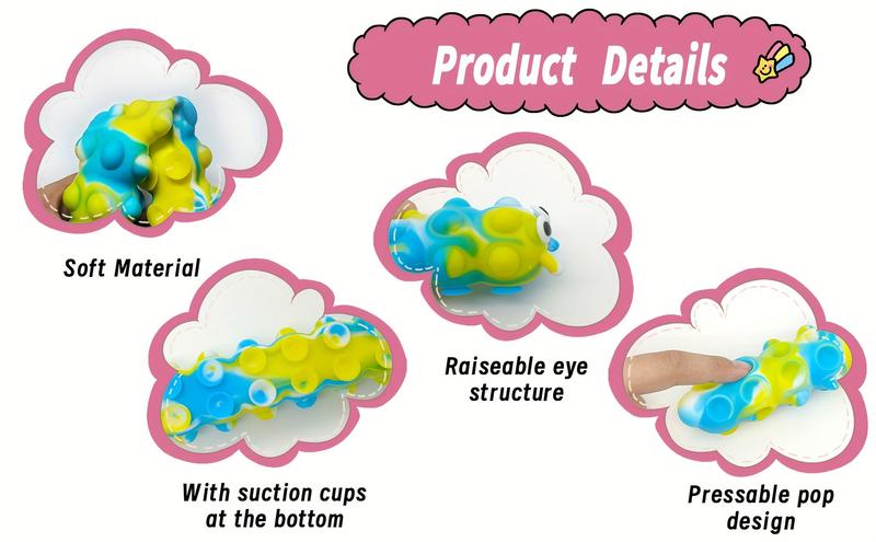 Product Introduction of Fidget Toys Suction Push Pop Bubble Fidget Poppers Sensory Toy Silicone Anxiety Stress Relief Toys for Kids Gift 0