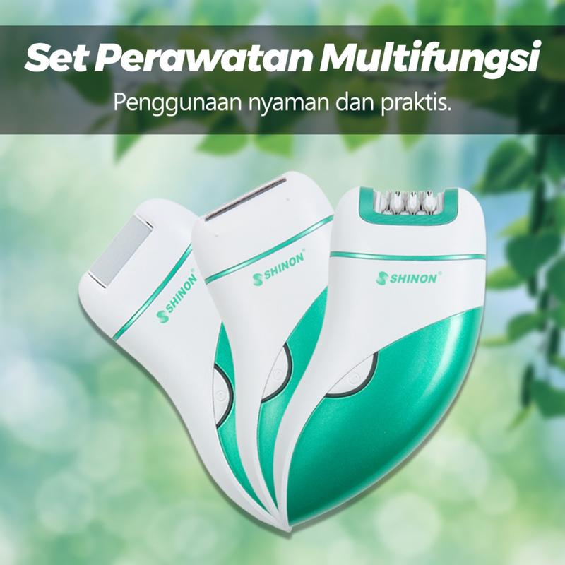 COD SHINON Epilator Rambut Wanita Lady Shaver Epilator alat cukur bulu sensitif wanita lady  shaver Ketiak Wajah Perontok 2