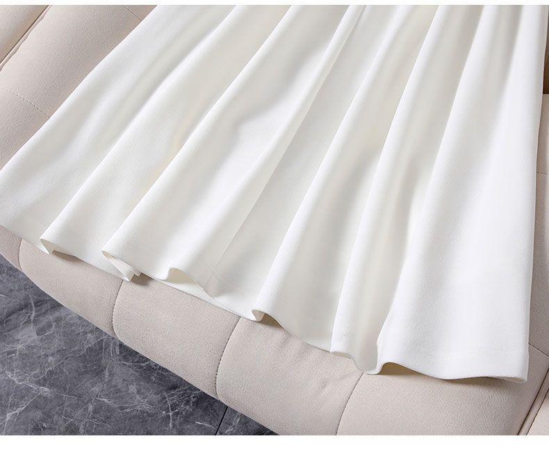 Product Introduction of Váy Hai Dây Màu Trắng, Tiệc Trà Kiểu Pháp, Dành Cho Nữ, Hàng Mới Về Mùa Hè 2024, Cắt Chữ A Nhỏ Vừa Vặn Với Eo, Váy Trắng Vừa Vặn 14