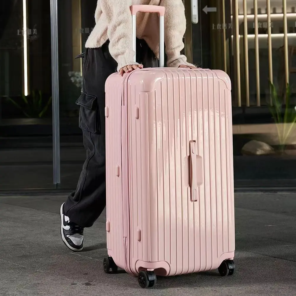 Vali siêu to nhựa dẻo AS1027 size 32/34 inch chống va đập Nhung Kem vali