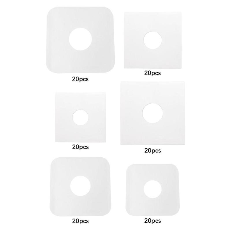 20x Vinyl Record Inner Sleeves White Inner Sleeves Record Sleeves Protection Covers 1
