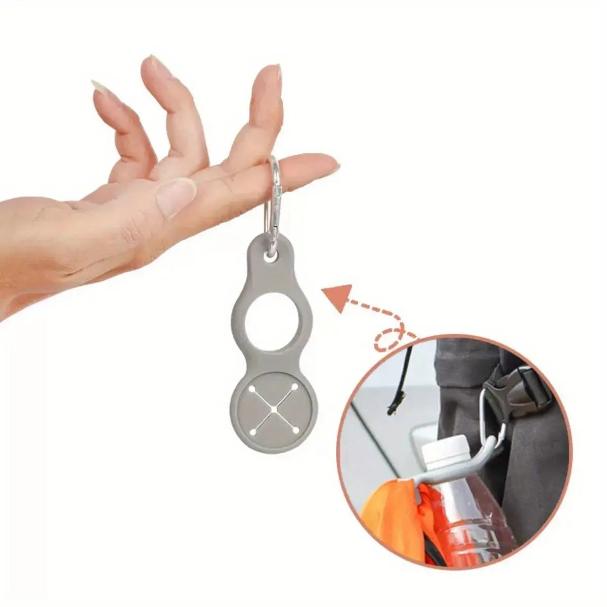 Water Bottle Hanging Buckle, 1 Count Portable Outdoor Bottle Hanging Hook, Multifunctional Outdoor Accessories for Camping Hiking