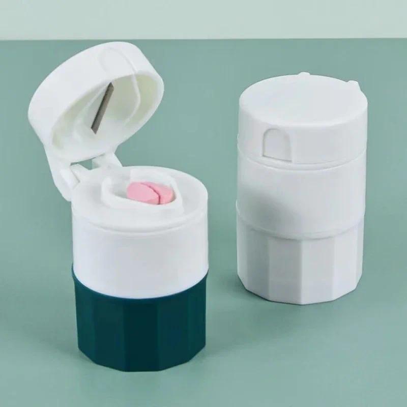 Máy Xay Bột 4 Lớp Cầm Tay Đa Năng, Máy Cắt Thuốc Bột, Hộp Chia Thuốc, Hộp Đựng Thuốc, Máy Nghiền, Máy Chia 0