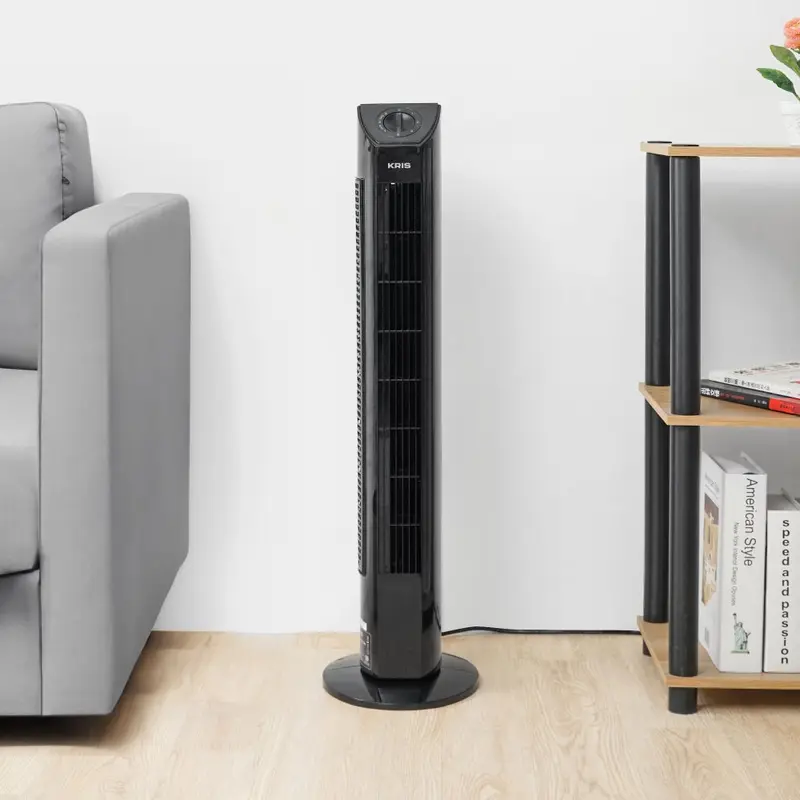 AZKO Kris Kipas Angin Berdiri - Hitam Standing Fan Penyejuk Ruangan Kipas Lantai 1