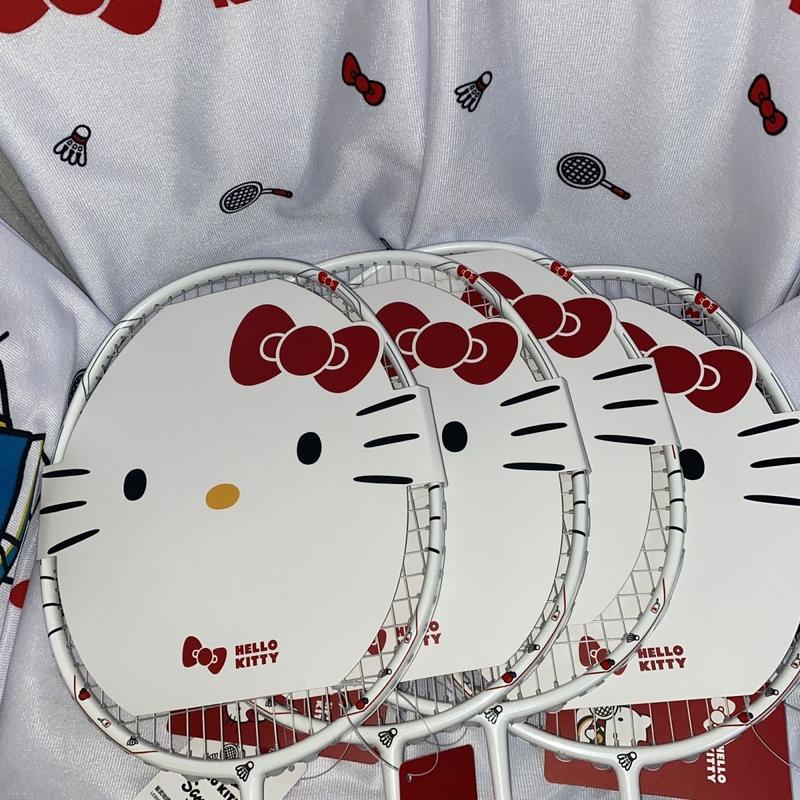 Vợt Cầu Lông, Hello Kitty, Mèo Kt, 4U, Carbon Toàn Bộ Bền, Thích Hợp Cho Học Sinh Nam Và Nữ, Chụp Huấn Luyện Lối Vào, Năm 2024 2