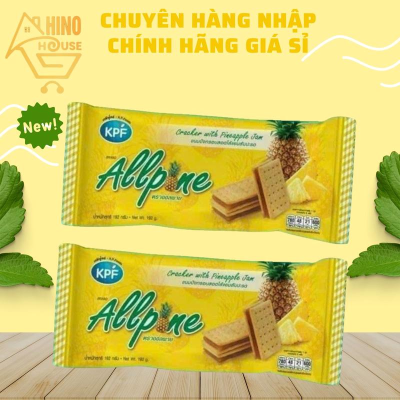 Bánh Quy Mứt Dứa KPF Allpine 192g Thái Lan Thơm Ngon, Giòn, Không Quá Ngọt - Hinohouse