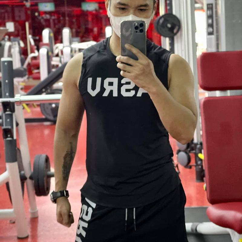 Product Introduction of Bộ Thể Thao Nam ASRV Sát Nách Chất Vải Dệt Kim Co Giãn Thoáng Mát Thấm Hút Mồ Hôi Sport Tập Gym  Thun 93