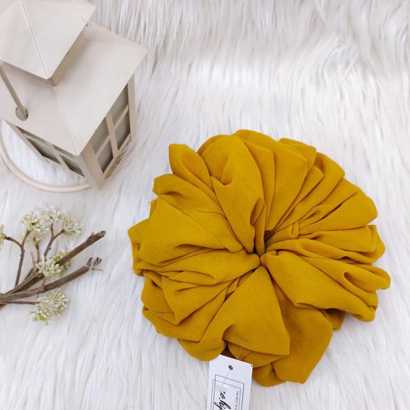 [ 2pcs ] Scrunchie Hijab Premium | Ikat Rambut Anti Pusing 7