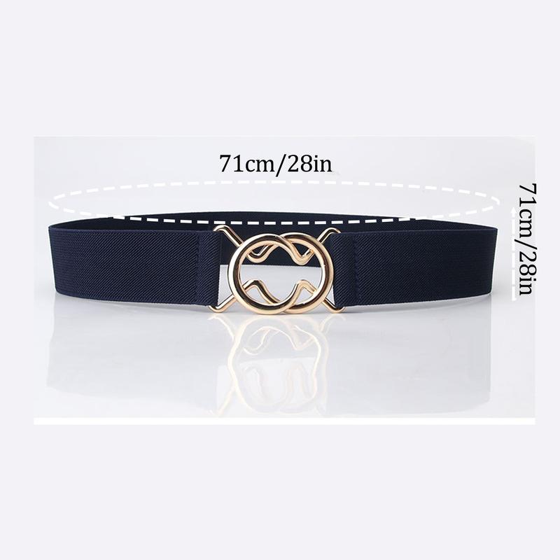 Product Introduction of Women's Elastic Waistband with Adjustable Metal Buckle Wide Belt For Dress Coat Accessories Waistband Corset Waist 27