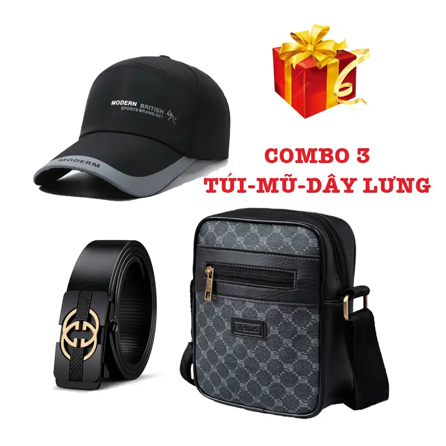 Túi đeo chéo cao cấp và mũ nam thời trang 27M2G