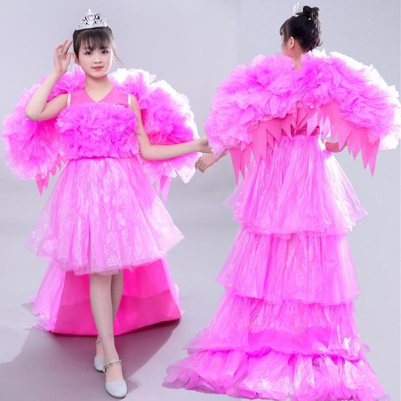 Quần Áo Biểu Diễn Catwalk Trẻ Em, Phong Cách Trung Quốc Ngọt Ngào, Bảo Vệ Môi Trường, Cá Nhân Hóa, Thích Hợp Cho Trẻ Em, Thời Trang, Phong Cách Mới Năm 2024, Thích Hợp Cho Bé Gái Mẫu Giáo, Thủ Công Mỹ Nghệ, Vật Liệu Tự Làm, Thiết Kế Thiên Thần 1