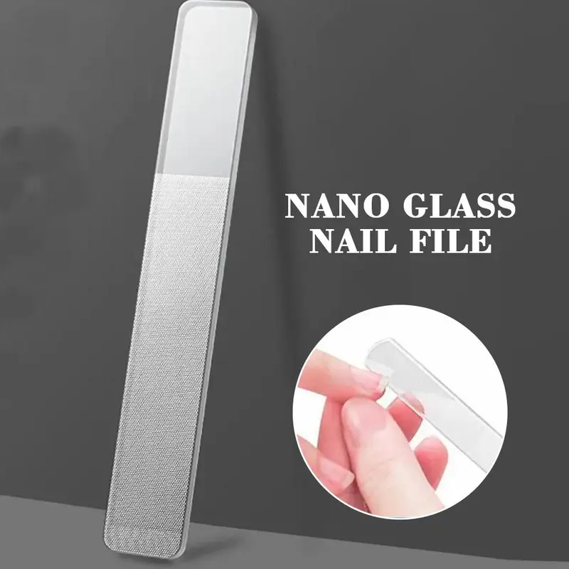 Dũa Móng Tay Thủy Tinh Nano Chuyên Nghiệp, Dụng Cụ Làm Móng Nghệ Thuật, Đánh Bóng Trong Suốt, Đánh Bóng, 1 Cái 4