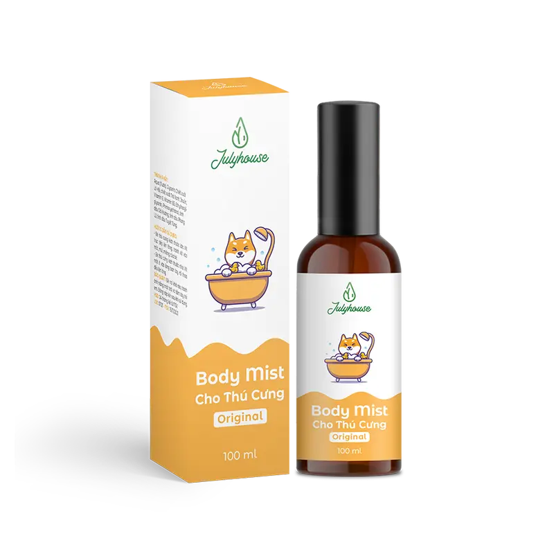 [Deal sốc] Body Mist cho thú cưng 100ml JULYHOUSE dưỡng lông mượt, an toàn, khử khuẩn 1