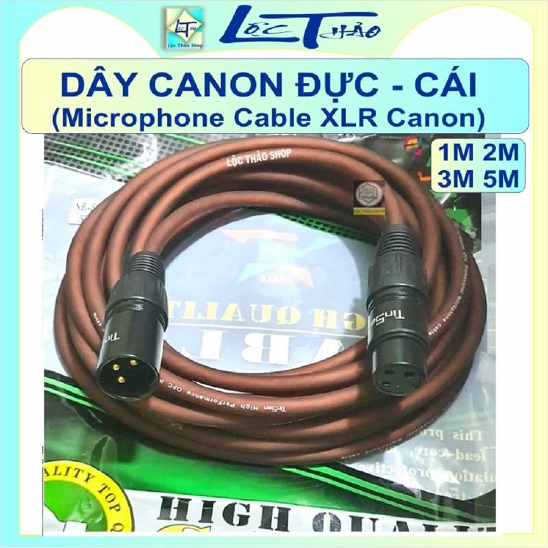 Dây Canon Đực Cái dài 1M 2M 3M 5M 10M cao cấp (Dây Jack Canon, Dây tín hiệu 2 đầu Canon, Microphone Cable XLR Canon)