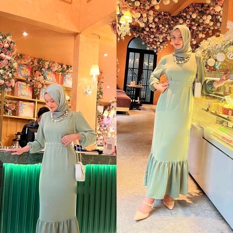 Aurora Maxi dress / Dress Mermaid / Dress Duyung / maxi dress korean look 3