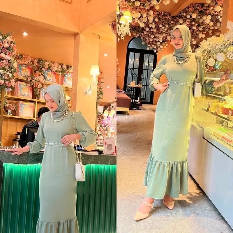 Aurora Maxi dress / Dress Mermaid / Dress Duyung / maxi dress korean look 2