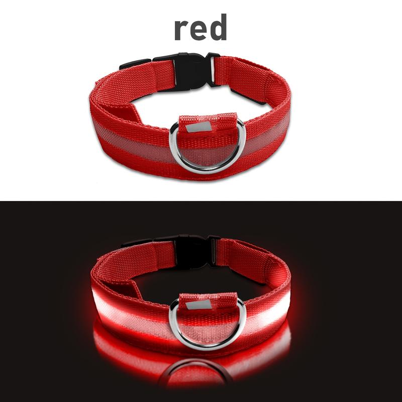 Product Introduction of LED luminous pet collar, suitable for small and medium-sized dogs - keep your pet safe and visible during nighttime walks, slightly waterproof 10
