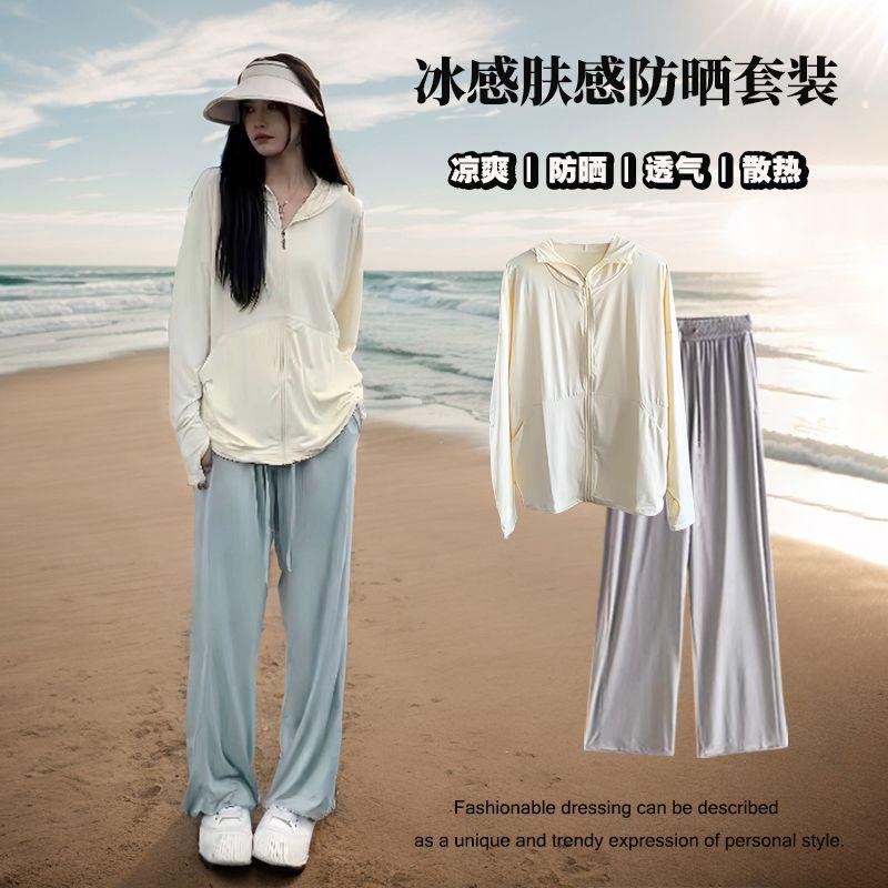 Product Introduction of Summer Sun Protection Clothing for Women 2025 Black Ice Silk Sun Protection 14