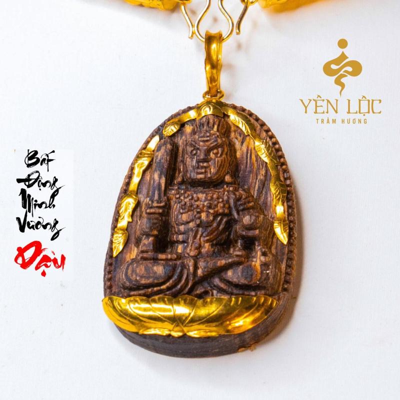 [BV] Mặt Dây Chuyền Trầm Hương Phật Bản Mệnh Trầm Hương Yên Lộc THYL420 Charm